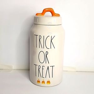 Rae Dunn Tall TRICK OR TREAT Canister